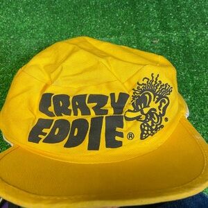Vintage 80's Crazy Eddie's Electronics Snapback Painters Hat